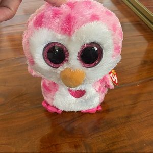 NWT Ty Juliet Pink penguin ( glitter eyes